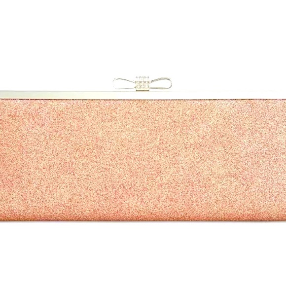 INC International Concepts Handbags - International concepts pink glittery evening clutch